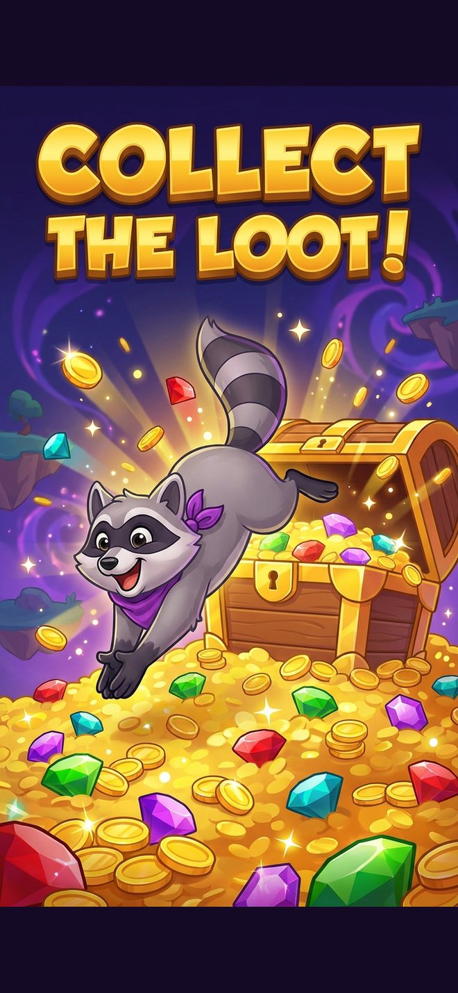 Collect cards and loot